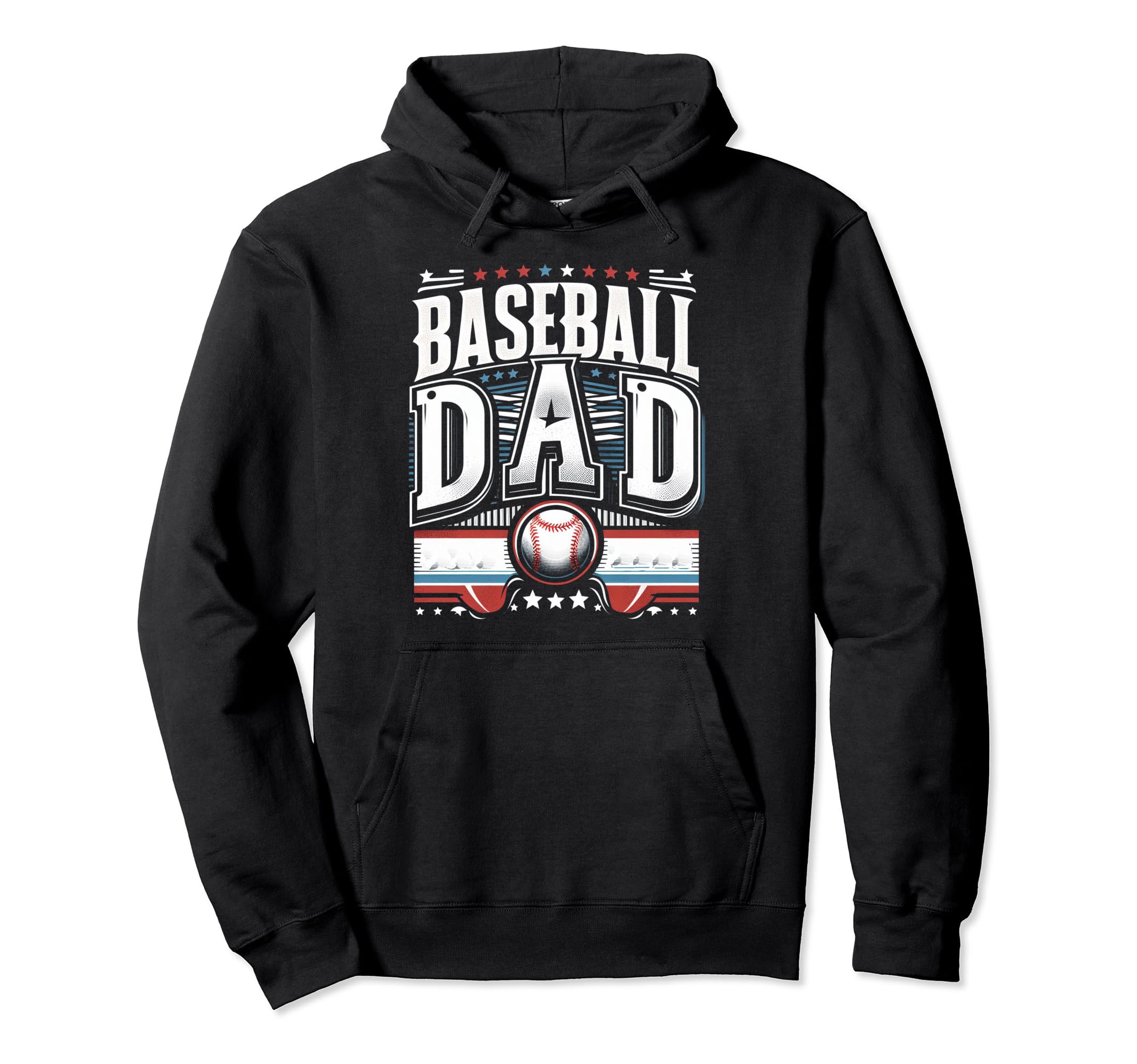 Baseball Dad Fathers Day Hoodie - Novelty Apparel Men Women - T-Shirt, Sweatshirt, Hoodie