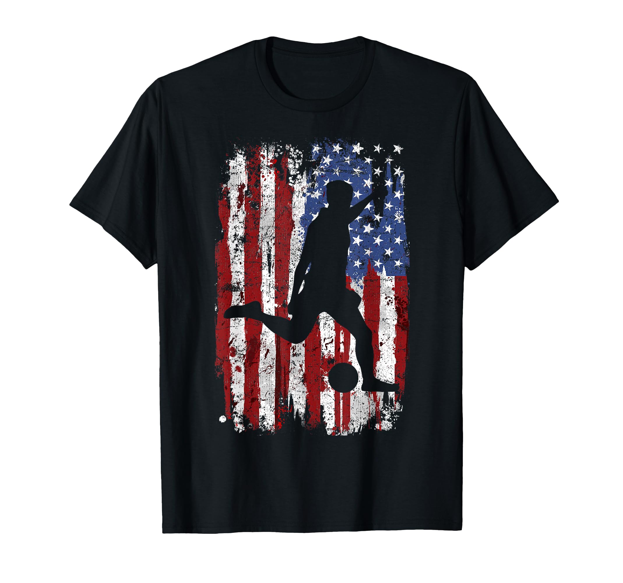 Soccer Usa Flag T-Shirt - Novelty Apparel Men Women - T-Shirt, Sweatshirt, Hoodie