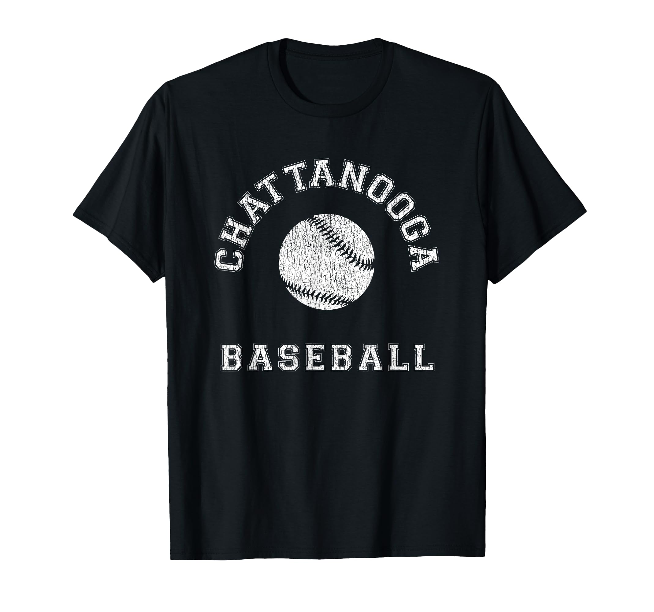 Chattanooga Baseball Distressed T-Shirt - Streetwear Style Unisex - T-Shirt, Sweatshirt, Hoodie