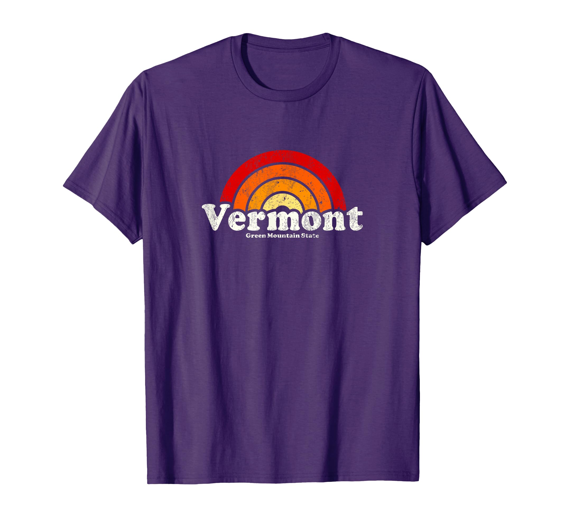 Vermont 70S Rainbow T-Shirt - Unique Graphic Unisex - T-Shirt, Sweatshirt, Hoodie