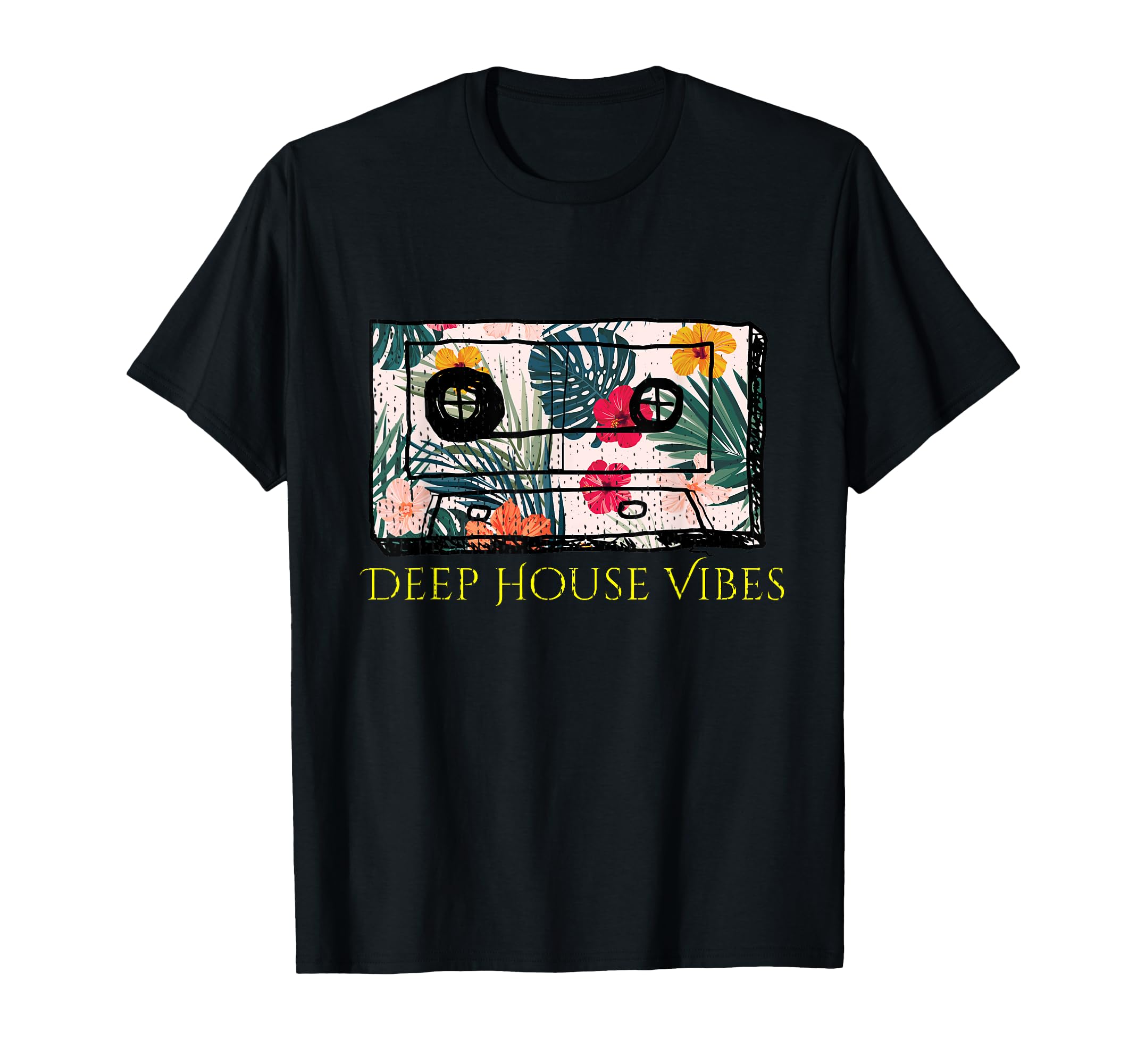 Deep House House Music Cassette Tape T-Shirt - Casual Everyday Wear Unisex - T-Shirt, Sweatshirt, Hoodie