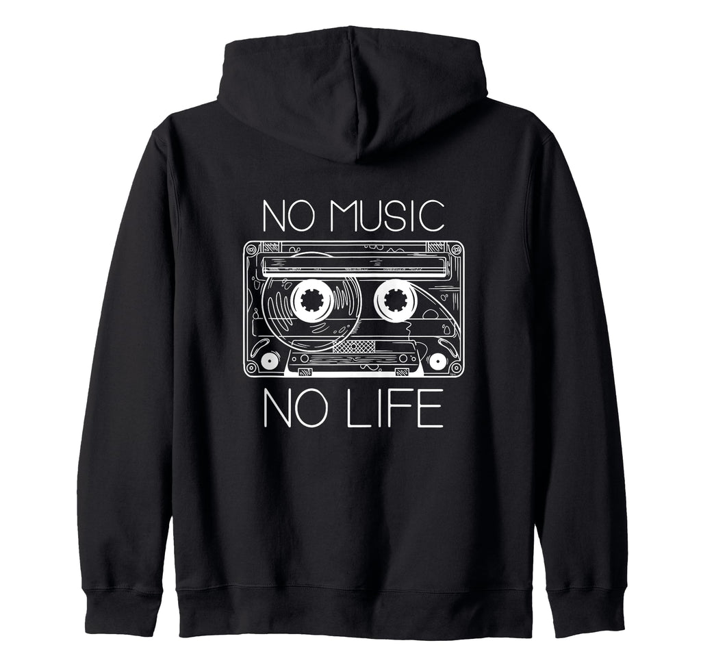 Cassette Tape No Music No Life Sweatshirt - Custom Art Print for Adults - T-Shirt, Sweatshirt, Hoodie