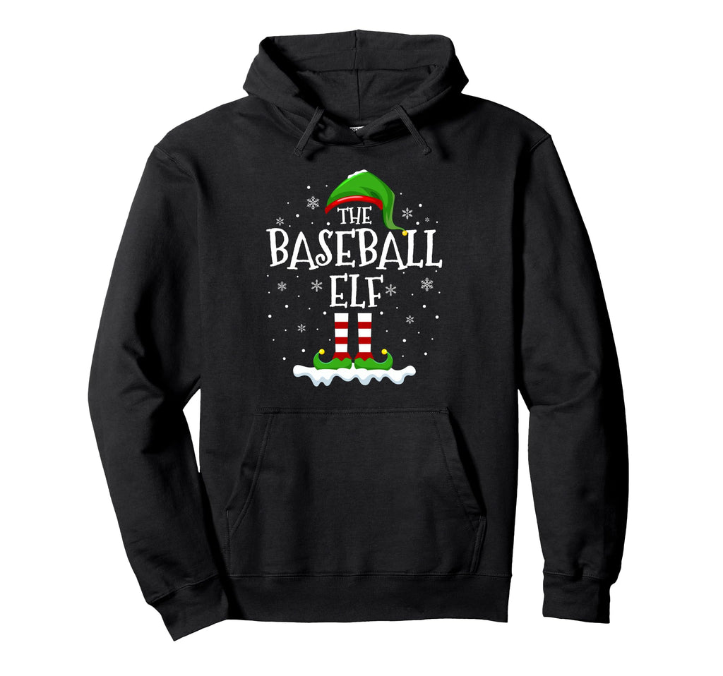 Baseball Elf Squad Family Matching Group Elf Hoodie - Unique Graphic Unisex - T-Shirt, Sweatshirt, Hoodie