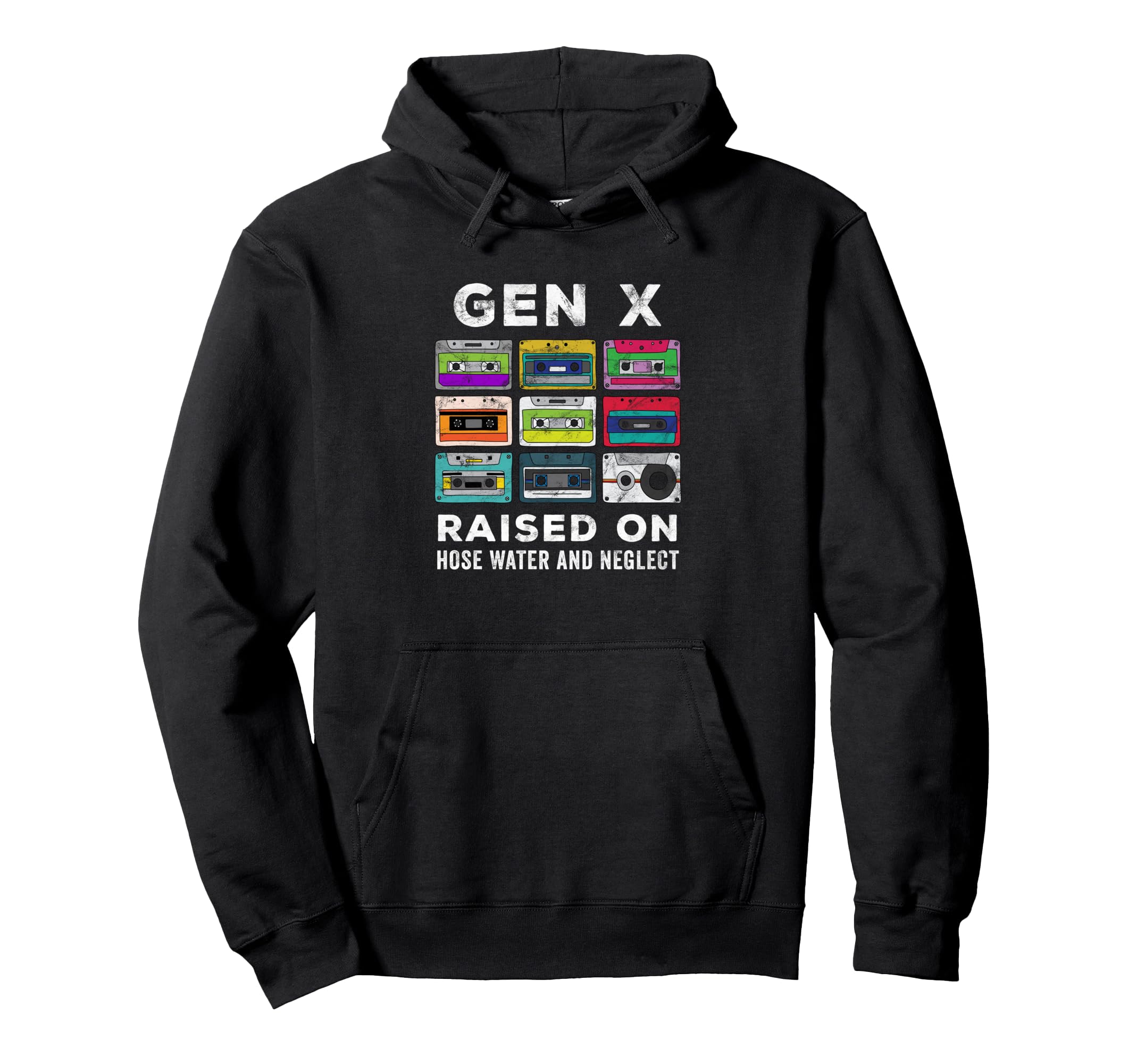 Gen X Cassette Mixtape Funny Nostalgic Hoodie - Casual Everyday Wear Unisex - T-Shirt, Sweatshirt, Hoodie