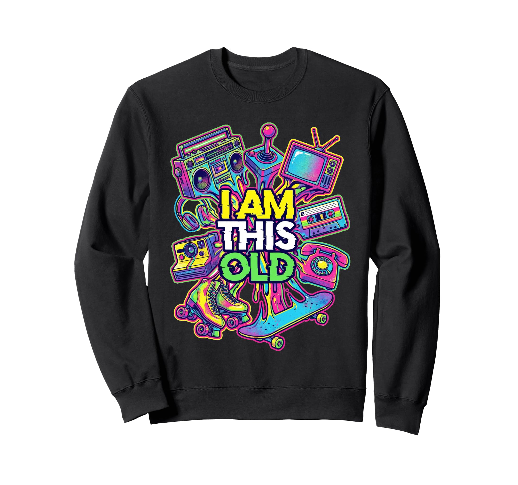 Iconic 1980S Nostalgia Love Sweatshirt - Casual Everyday Wear Men Women - T-Shirt, Sweatshirt, Hoodie