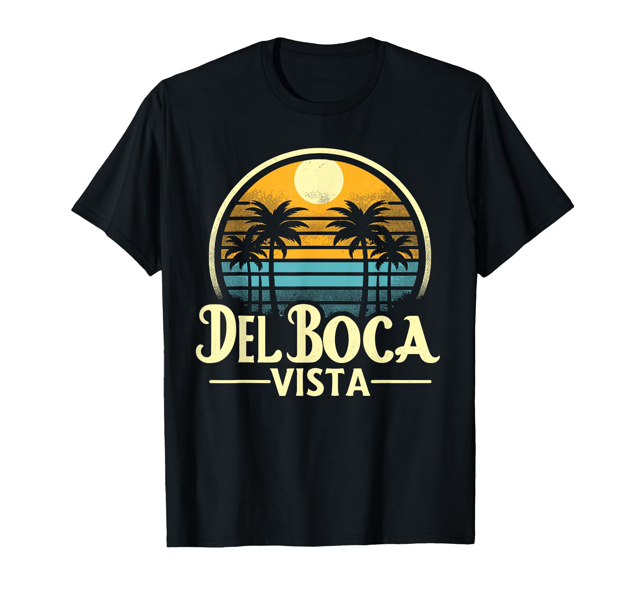 Del Boca Vista Sunset Florida T-Shirt - Novelty Apparel for Adults - T-Shirt, Sweatshirt, Hoodie