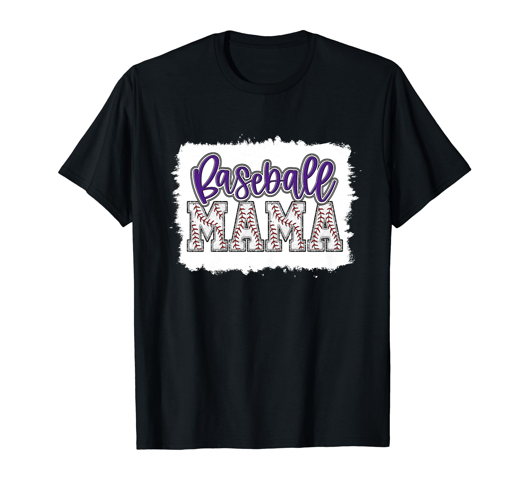 Baseball Mom Purple Baseball Mama T-Shirt - Streetwear Style Unisex - T-Shirt, Sweatshirt, Hoodie