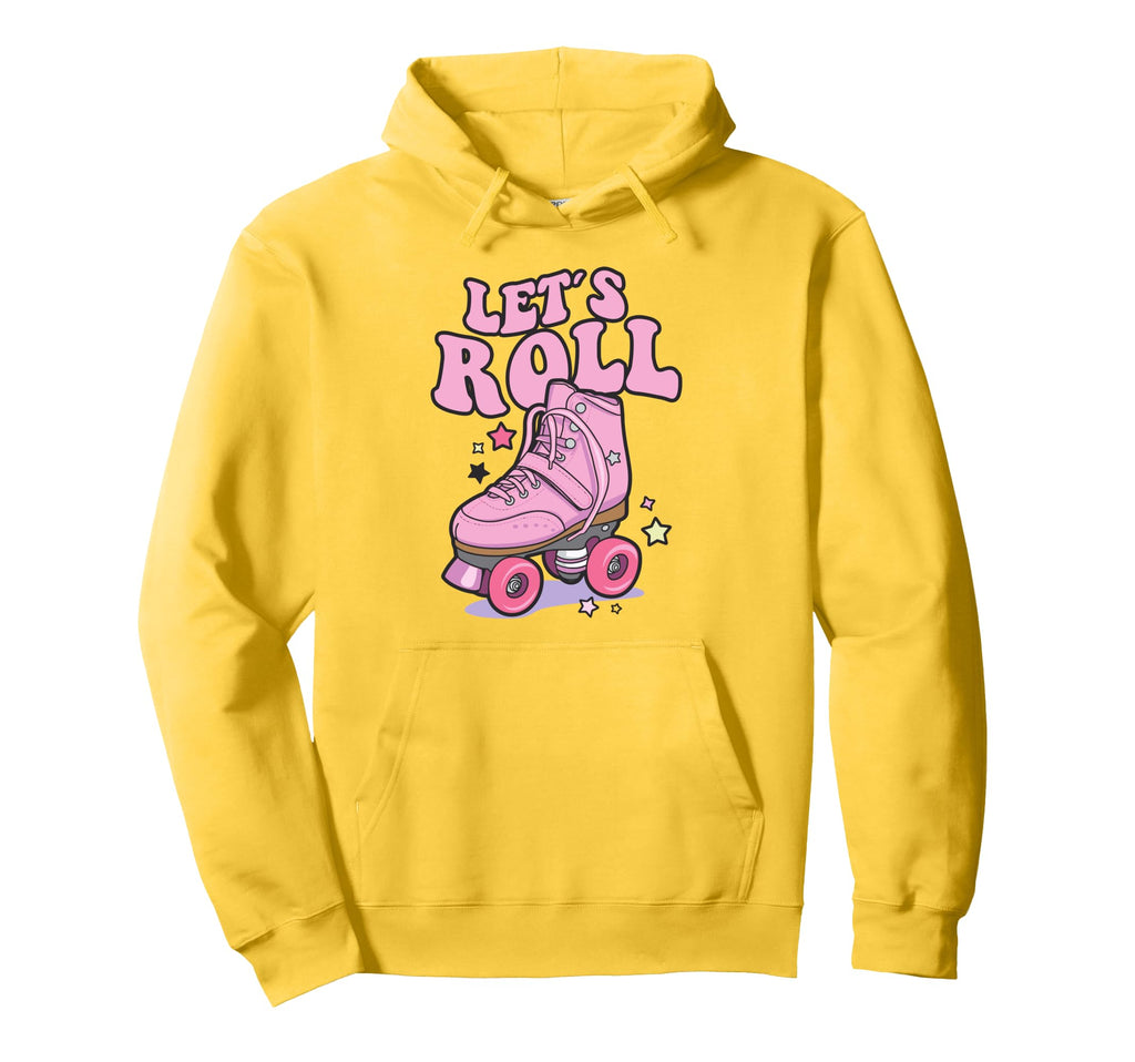 Let S Roll Roller Skating Skater Skate Hoodie - Minimalist Print Men Women - T-Shirt, Sweatshirt, Hoodie