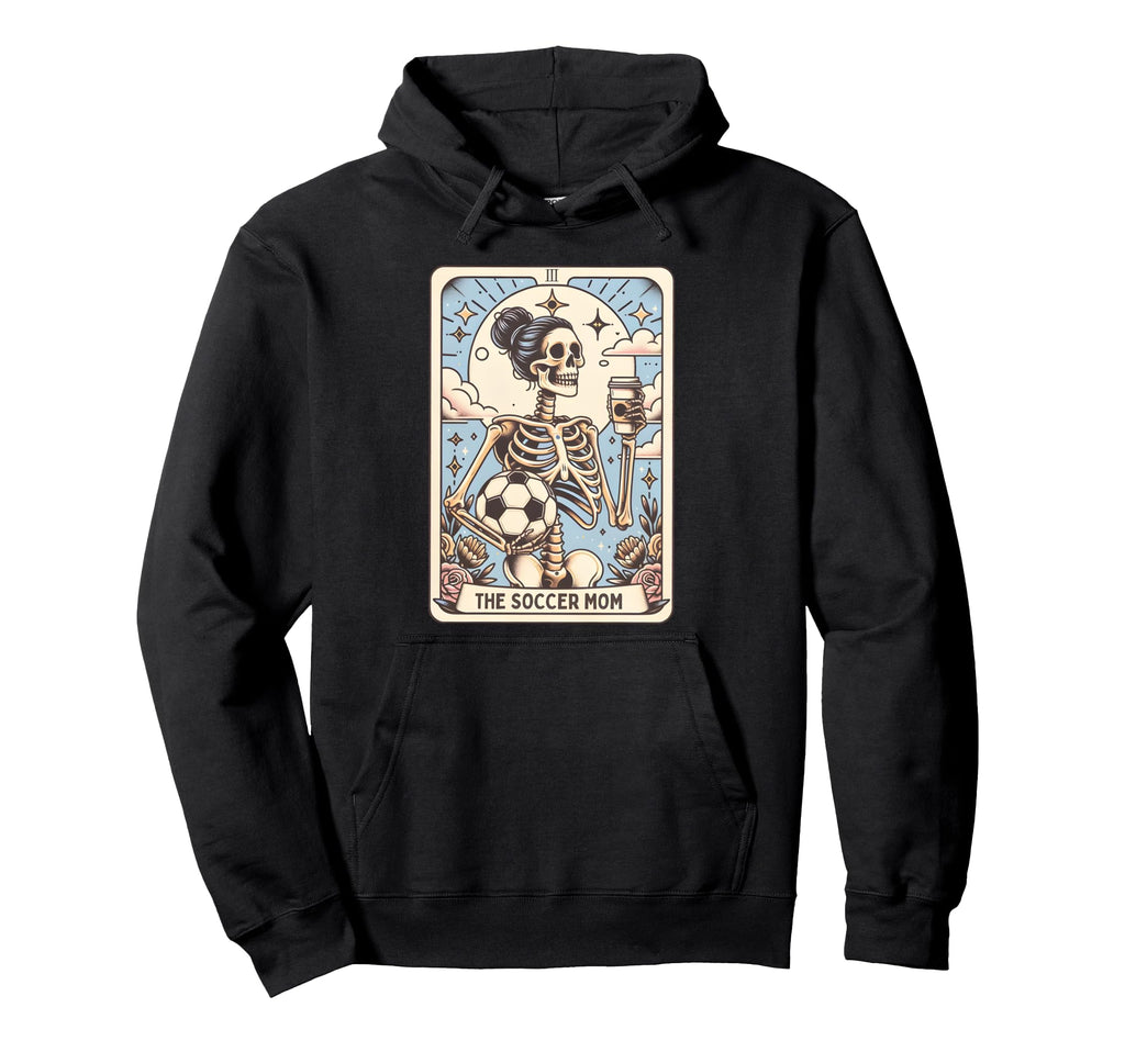 Soccer Mom Tarot Card Skeleton Halloween Hoodie - Custom Art Print Unisex - T-Shirt, Sweatshirt, Hoodie