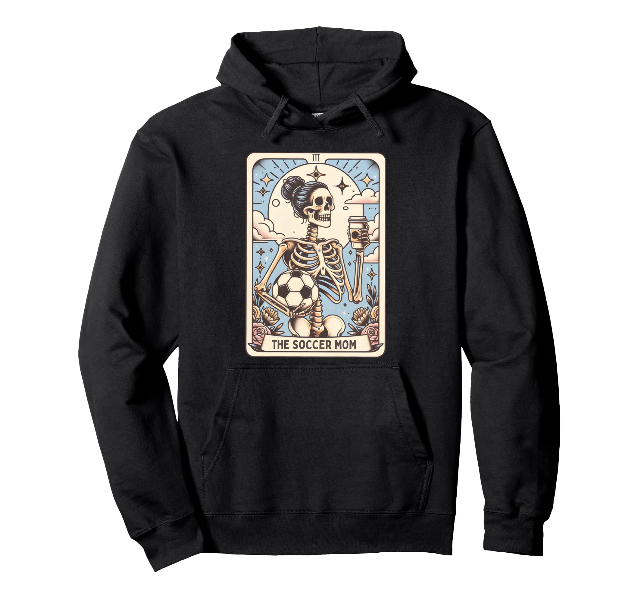 Soccer Mom Tarot Card Skeleton Halloween Hoodie - Custom Art Print Unisex - T-Shirt, Sweatshirt, Hoodie