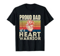 Proud Dad Heart Warrior Heart T-Shirt - Casual Everyday Wear for Adults - T-Shirt, Sweatshirt, Hoodie