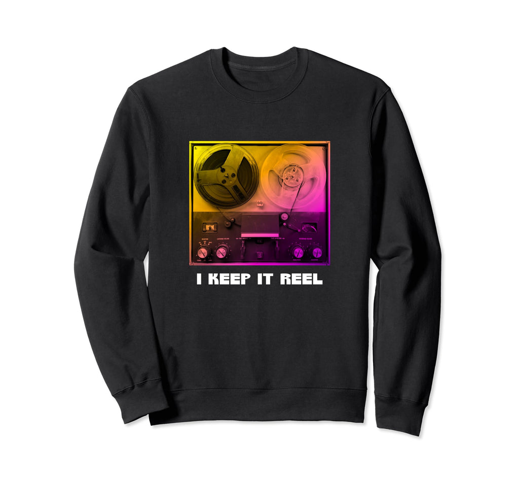 Funny Reel To Reel Cassette Analog Tape Sweatshirt - Graphic Print Unisex - T-Shirt, Sweatshirt, Hoodie
