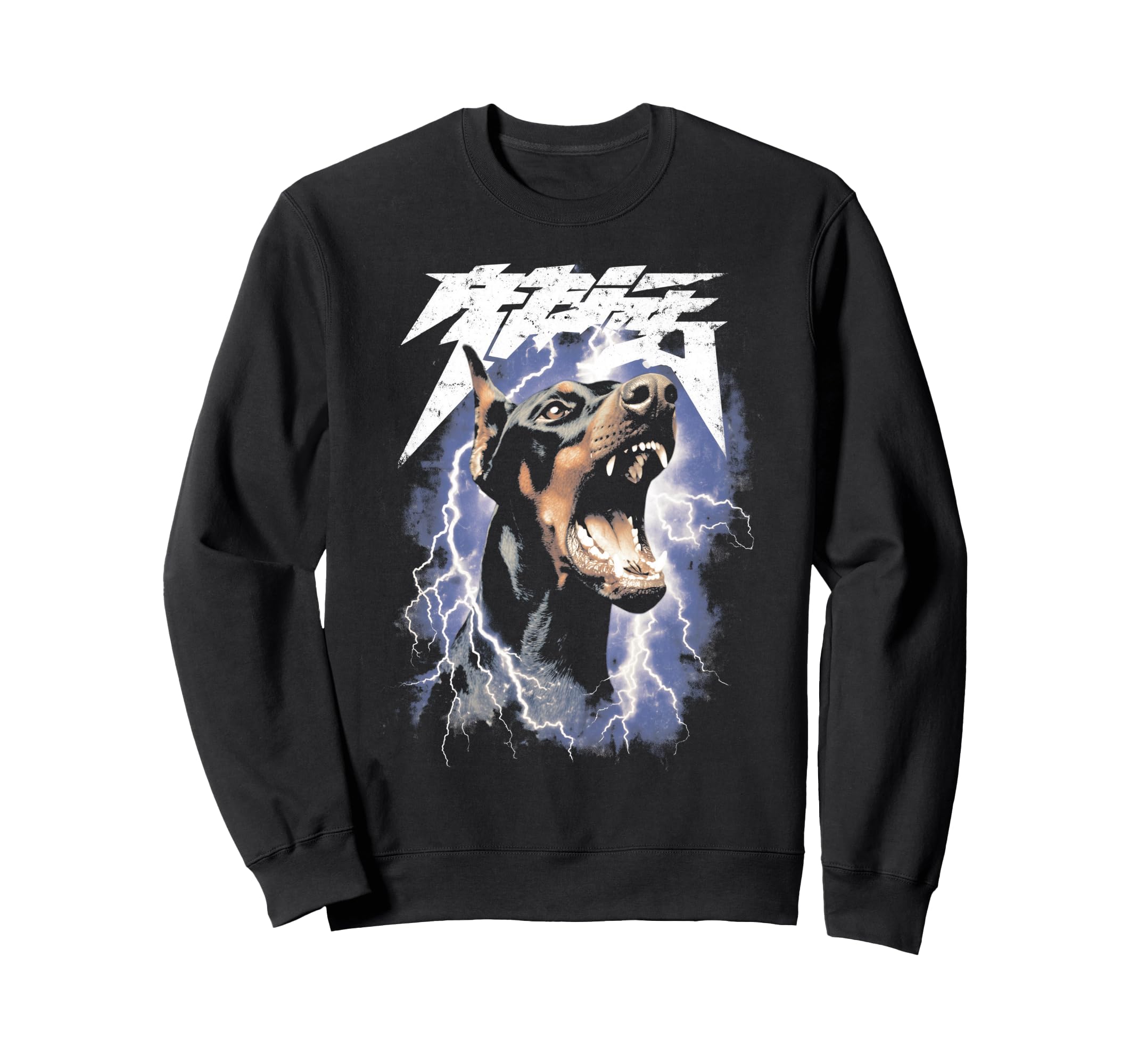Dobermann Y2K Grunge 90S Dog Sweatshirt - Aesthetic Graphic for Adults - T-Shirt, Sweatshirt, Hoodie