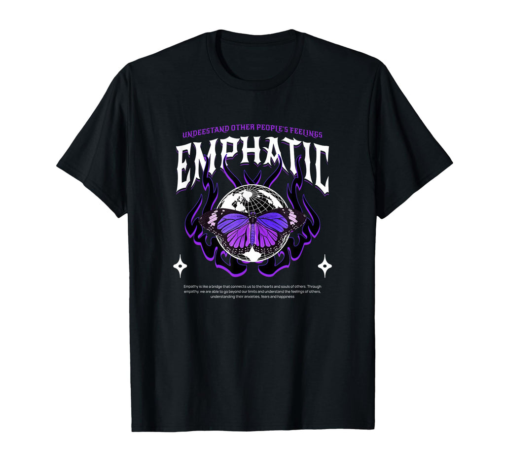 Butterfly Emphatic Y2K Grunge Aesthetic T-Shirt - Graphic Print Men Women - T-Shirt, Sweatshirt, Hoodie