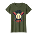 Baseball Mom Life Proud Sports Parent T-Shirt - Graphic Print Men Women - T-Shirt, Sweatshirt, Hoodie