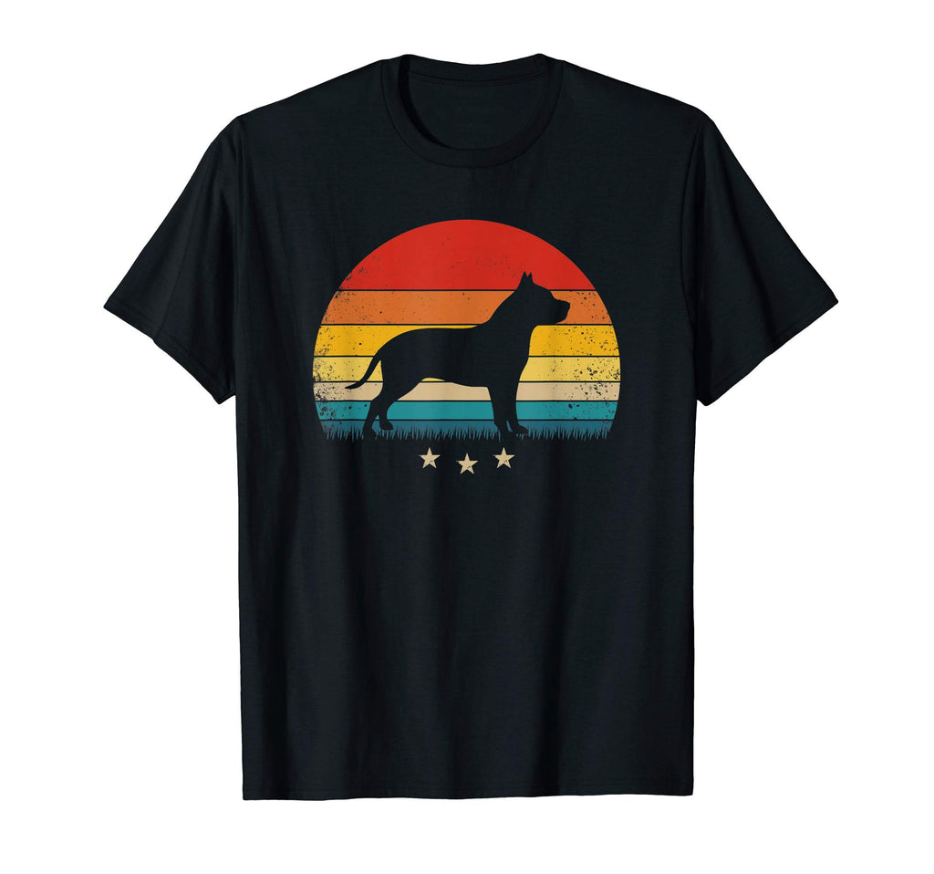 Pitbull Silhouette Sunset T-Shirt - Fun Novelty Design Men Women - T-Shirt, Sweatshirt, Hoodie