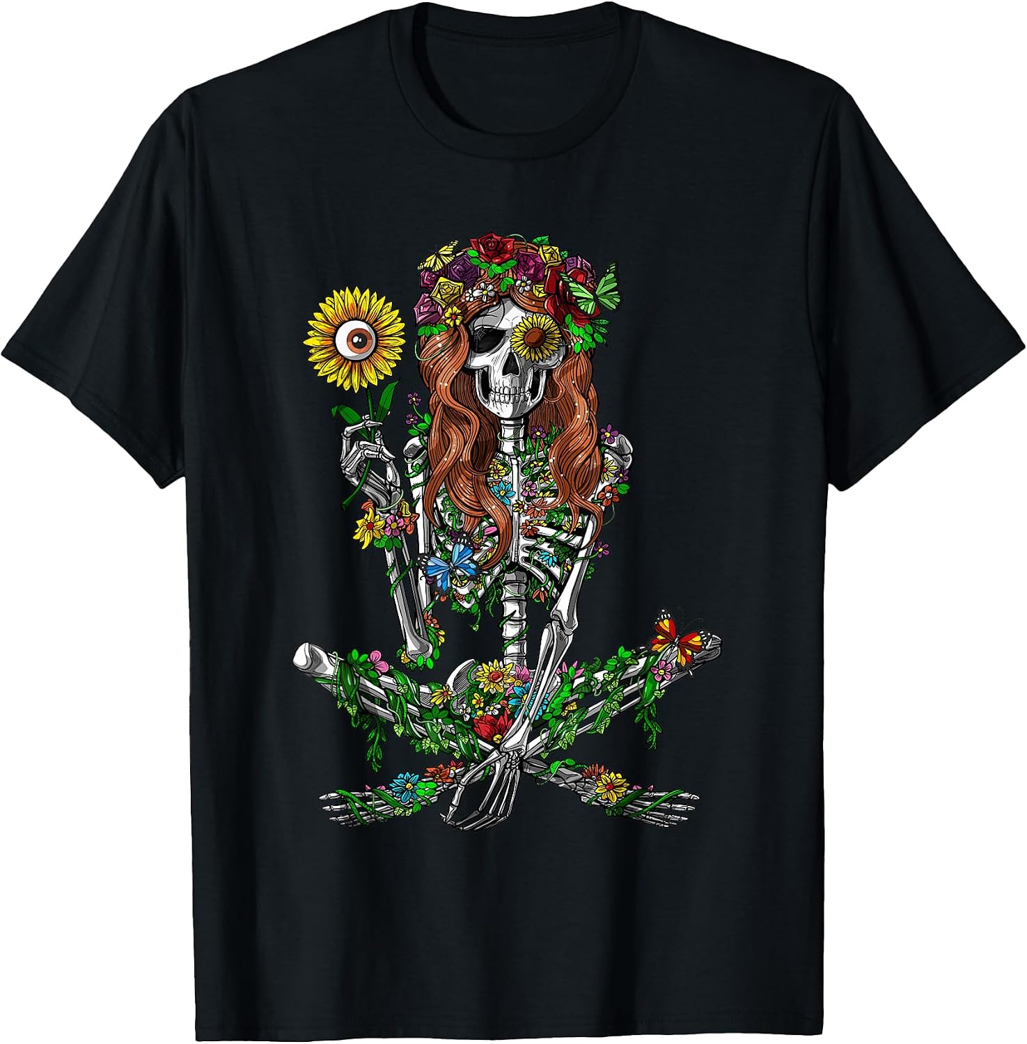 Hippie Nature Forest Floral - Adult & Kids T-Shirts, Sweatshirts & Hoodies apparel design preview 1