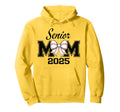 Senior Mom 2025 Baseball Bow Coquette Hoodie - Custom Art Print Men Women - T-Shirt, Sweatshirt, Hoodie
