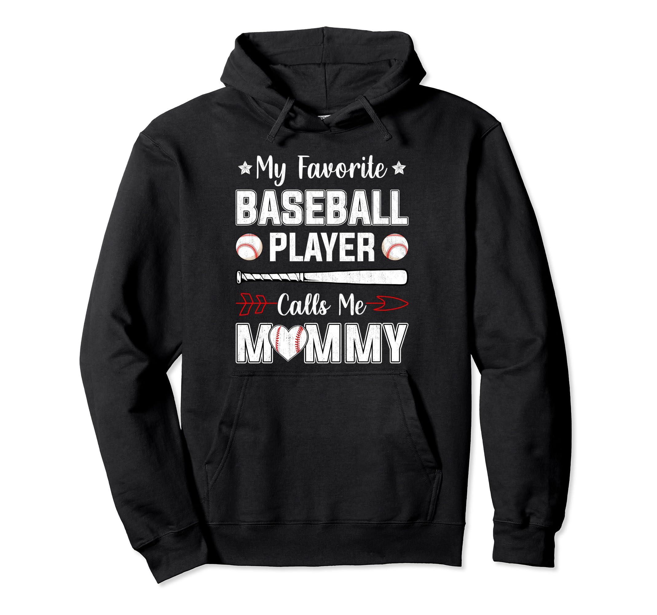My Favorite Baseball Player Calls Me Hoodie - Novelty Apparel for Adults - T-Shirt, Sweatshirt, Hoodie