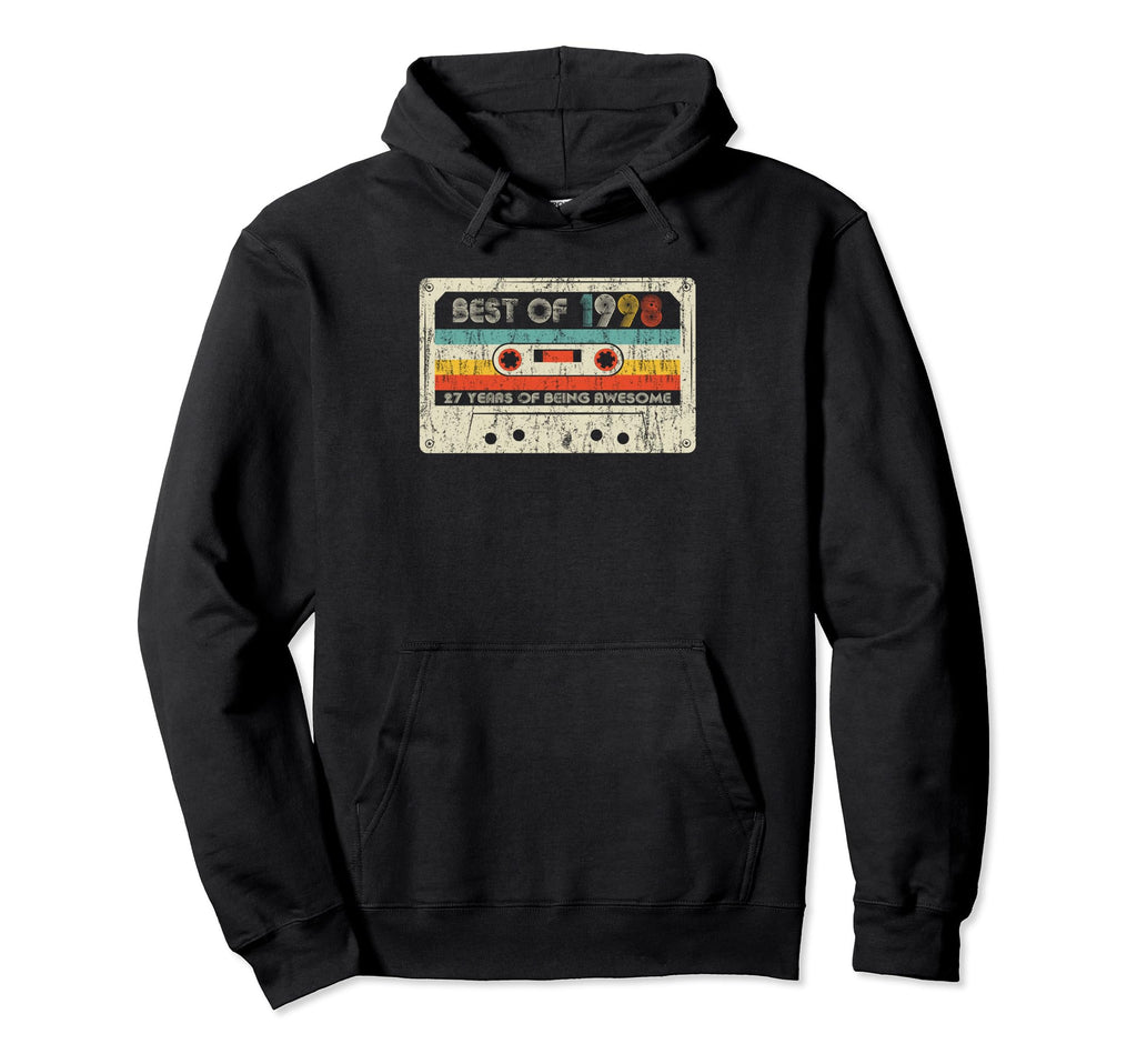 Best 1998 Birthday 1998 Cassette Tape Hoodie - Novelty Apparel Men Women - T-Shirt, Sweatshirt, Hoodie