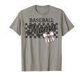 Baseball Mama Checkered Baseball Mom T-Shirt - Trendy Graphic Men Women - T-Shirt, Sweatshirt, Hoodie