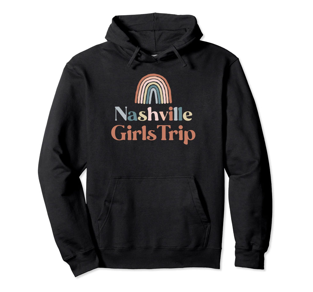Nashville Trip Boho Rainbow Group Matching Hoodie - Novelty Apparel Unisex - T-Shirt, Sweatshirt, Hoodie
