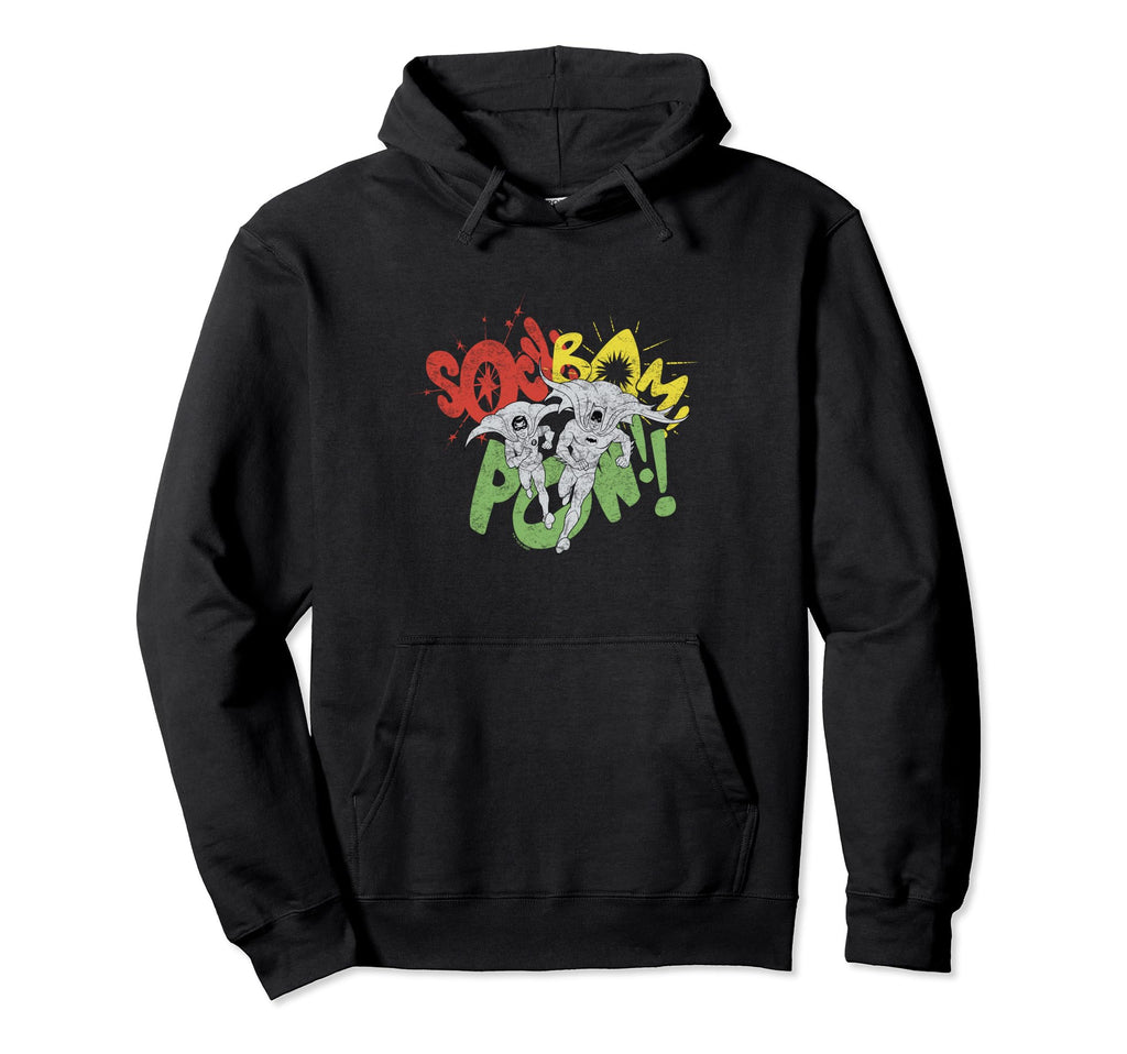 Batman Distressed 60S Comic Dynamic Duo Hoodie - Custom Art Print Unisex - T-Shirt, Sweatshirt, Hoodie