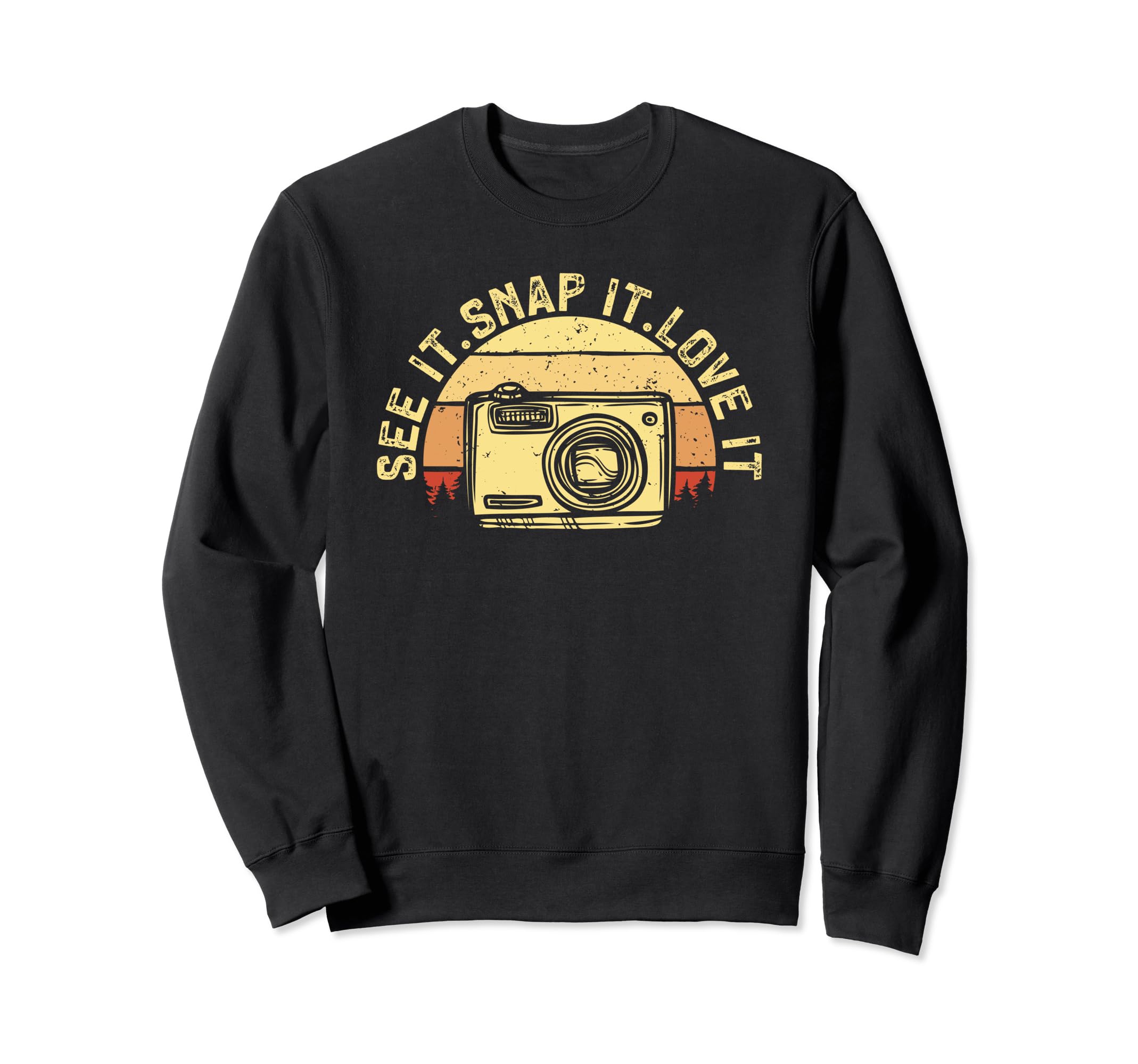 Photo Camera Photographer Flash Sweatshirt - Graphic Print Men Women - T-Shirt, Sweatshirt, Hoodie