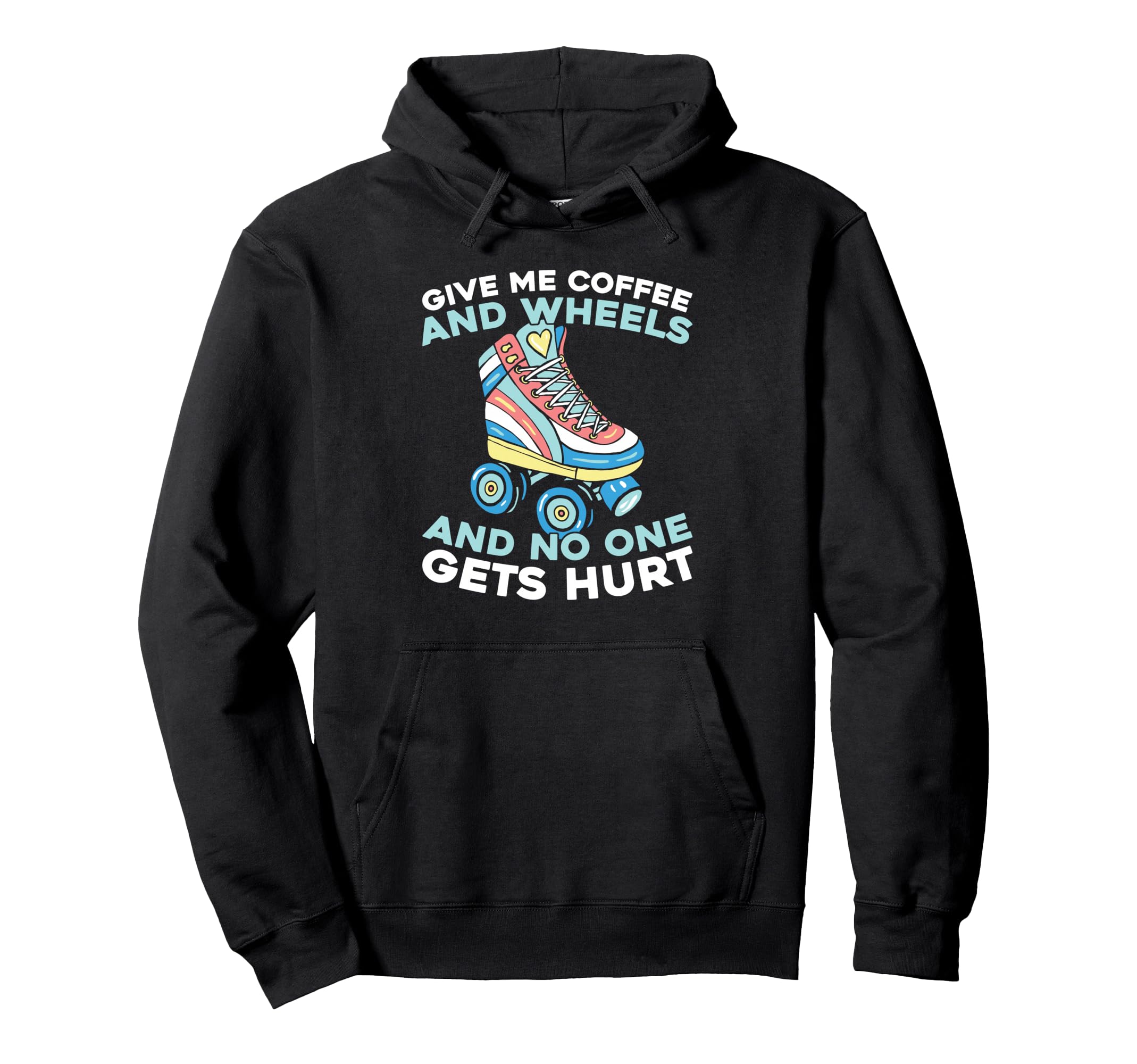 Skater Skates Roller Skating Hoodie - Custom Art Print Men Women - T-Shirt, Sweatshirt, Hoodie