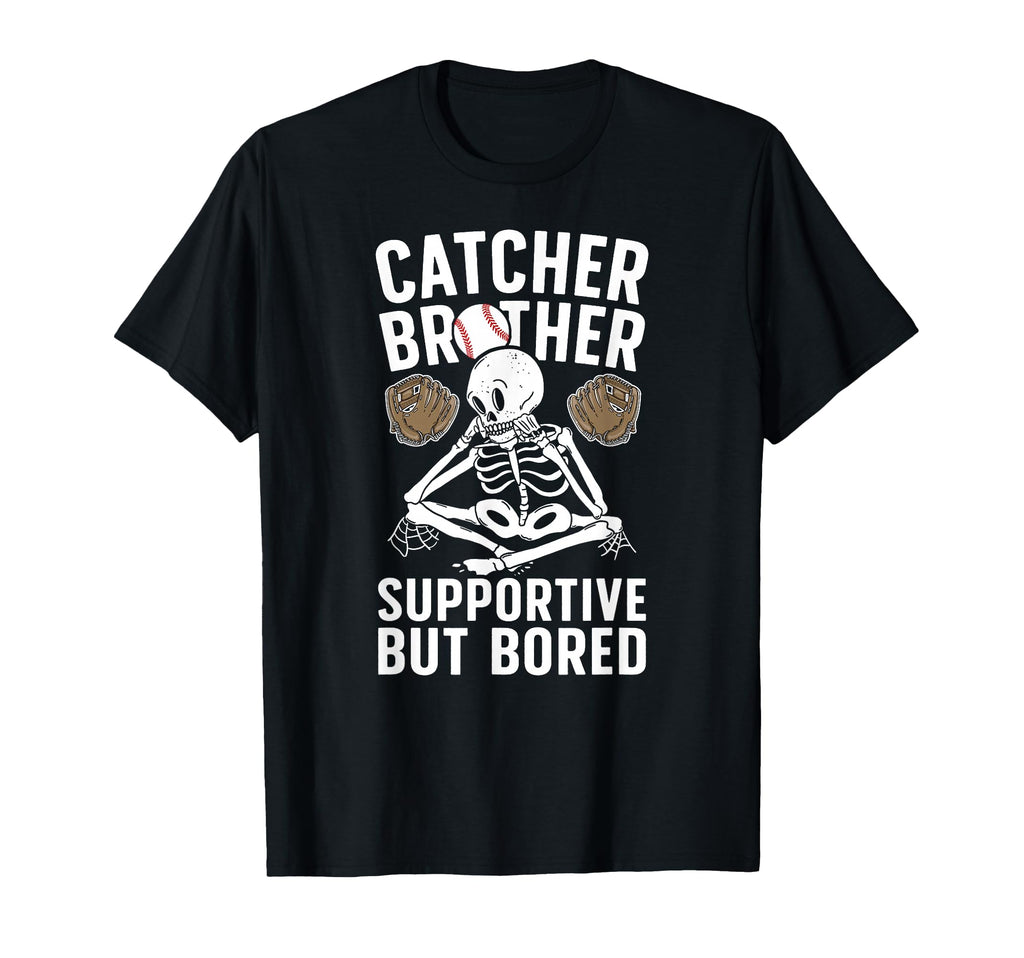 Baseball Catcher Brother Supportive T-Shirt - Custom Art Print Unisex - T-Shirt, Sweatshirt, Hoodie