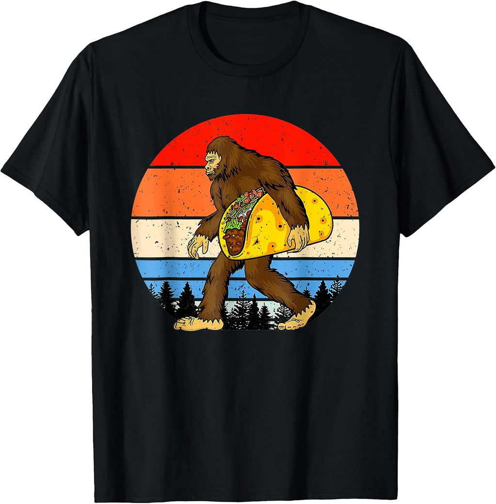 Taco Lover Bigfoot - Adult & Kids T-Shirts, Sweatshirts & Hoodies apparel design preview 1
