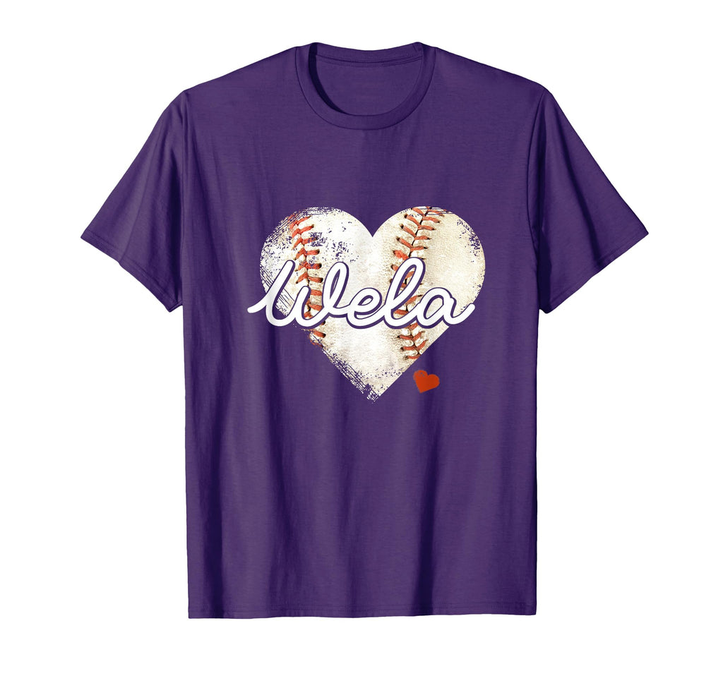 Baseball Wela Heart Baseball T-Shirt - Fun Novelty Design Men Women - T-Shirt, Sweatshirt, Hoodie