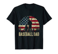 Baseball Dad Usa Flag Baseball Players T-Shirt - Trendy Graphic Men Women - T-Shirt, Sweatshirt, Hoodie