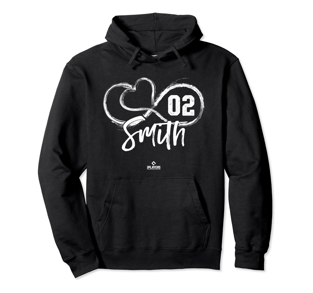 Dominic Smith Infinite Heart New York Mlbpa Hoodie - Trendy Graphic Unisex - T-Shirt, Sweatshirt, Hoodie