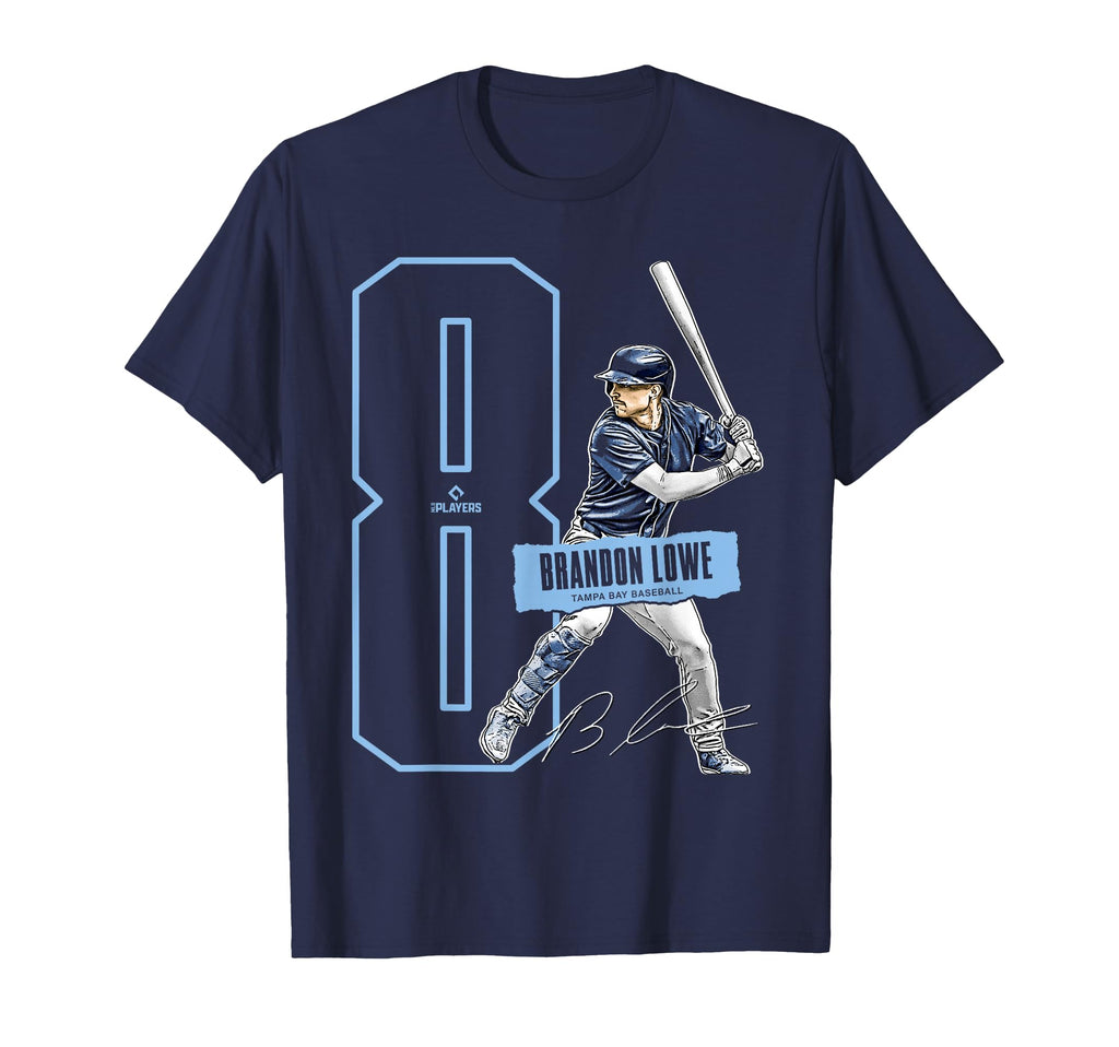 Brandon Lowe Tampa Bay Baseball T-Shirt - Aesthetic Graphic Men Women - T-Shirt, Sweatshirt, Hoodie