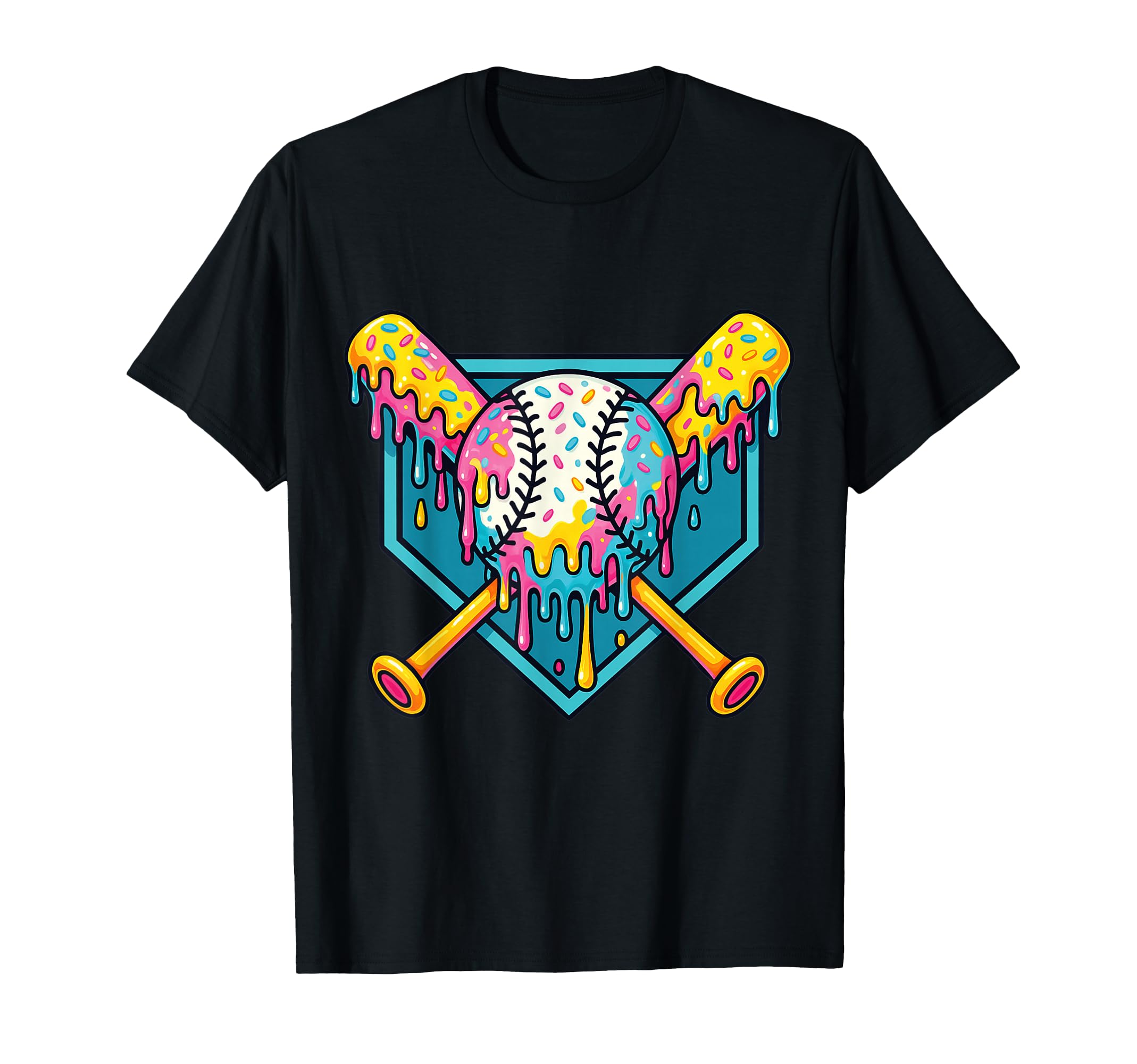 Baseball Respect Drip Ice Cream Gaming T-Shirt - Fun Novelty Design Unisex - T-Shirt, Sweatshirt, Hoodie