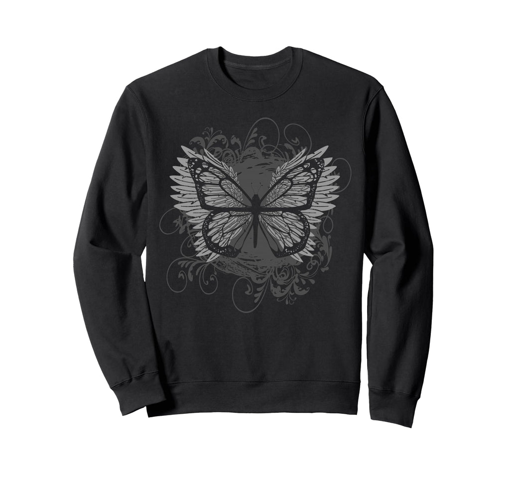 Aesthetic Y2K Fairy Wings Butterfly Sweatshirt - Novelty Apparel Men Women - T-Shirt, Sweatshirt, Hoodie