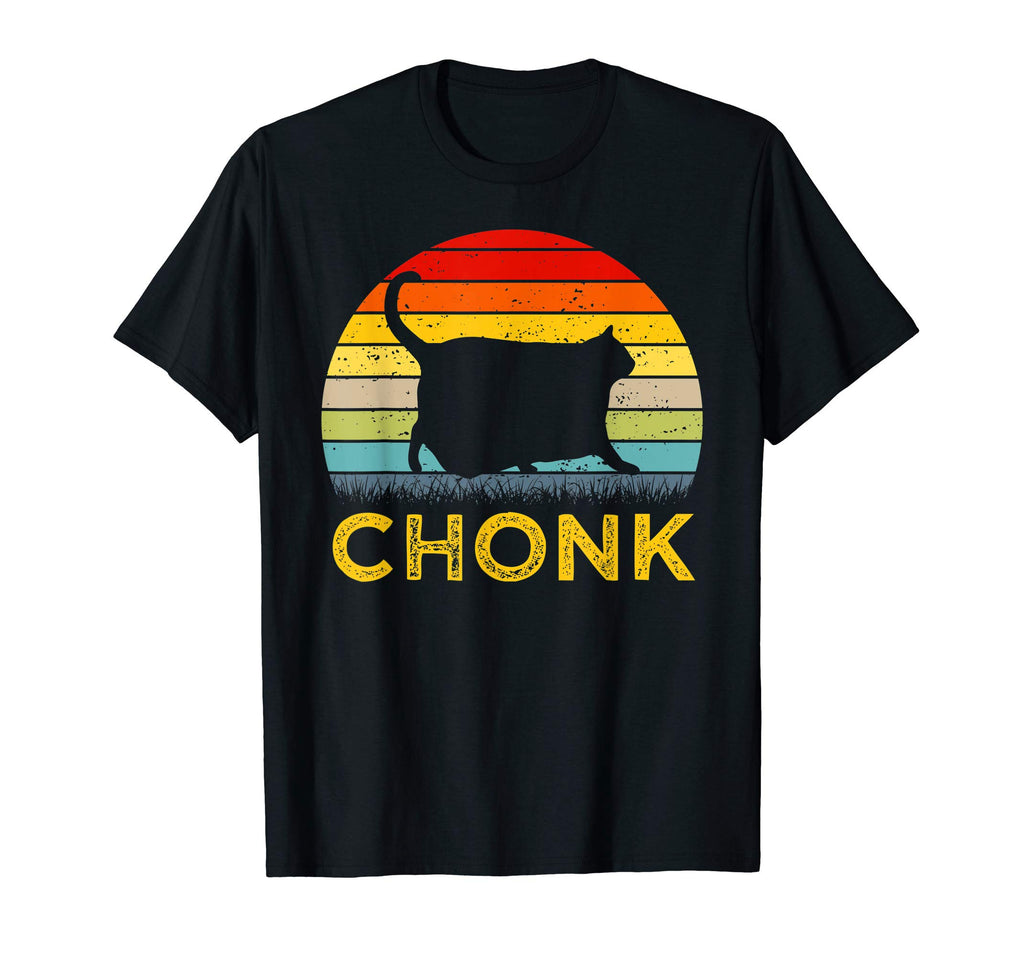Fat Cat Chonk Cat Sunset Gift T-Shirt - Custom Art Print for Adults - T-Shirt, Sweatshirt, Hoodie