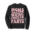 Funny Groovy Moms Against White Sweatshirt - Aesthetic Graphic Men Women - T-Shirt, Sweatshirt, Hoodie