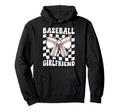 Baseball Girlfriend Groovy Baseball Hoodie - Streetwear Style for Adults - T-Shirt, Sweatshirt, Hoodie