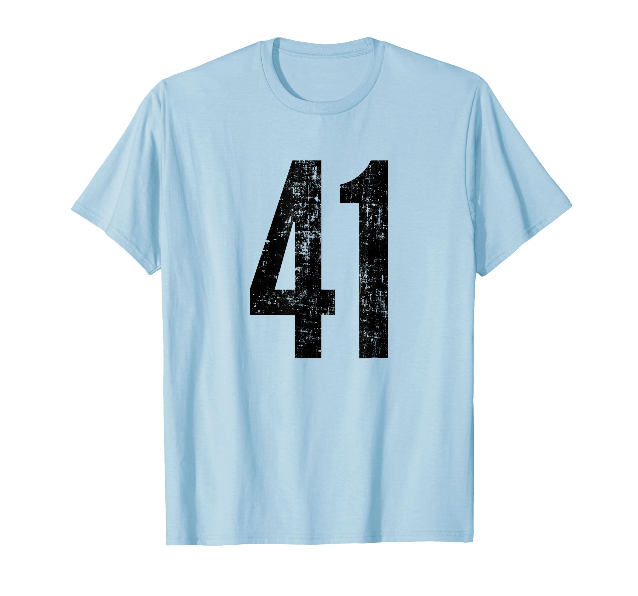 Number 41 Distressed Sport Team T-Shirt - Fun Novelty Design for Adults - T-Shirt, Sweatshirt, Hoodie