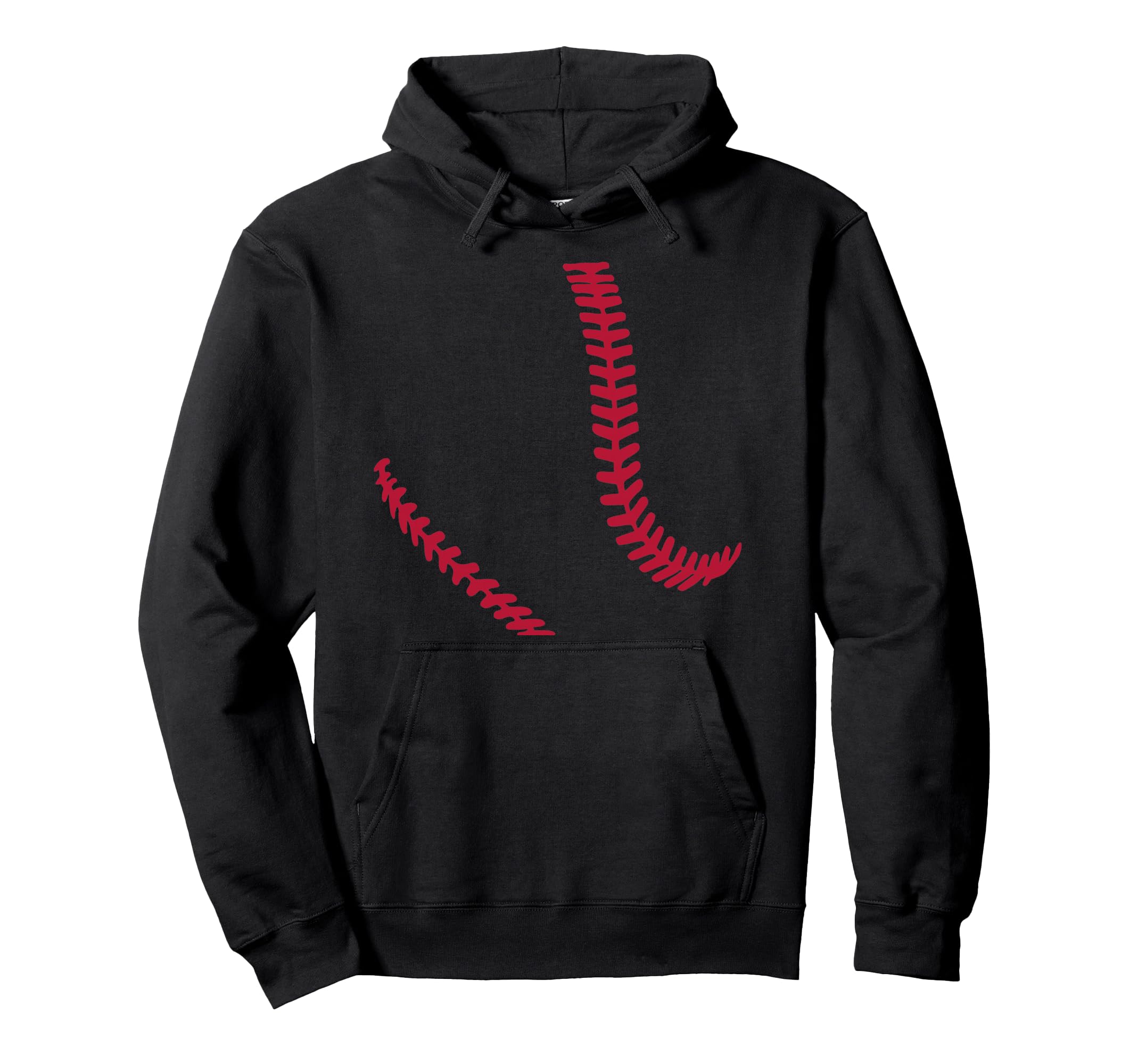 Baseball Stitching Hoodie - Custom Art Print for Adults - T-Shirt, Sweatshirt, Hoodie