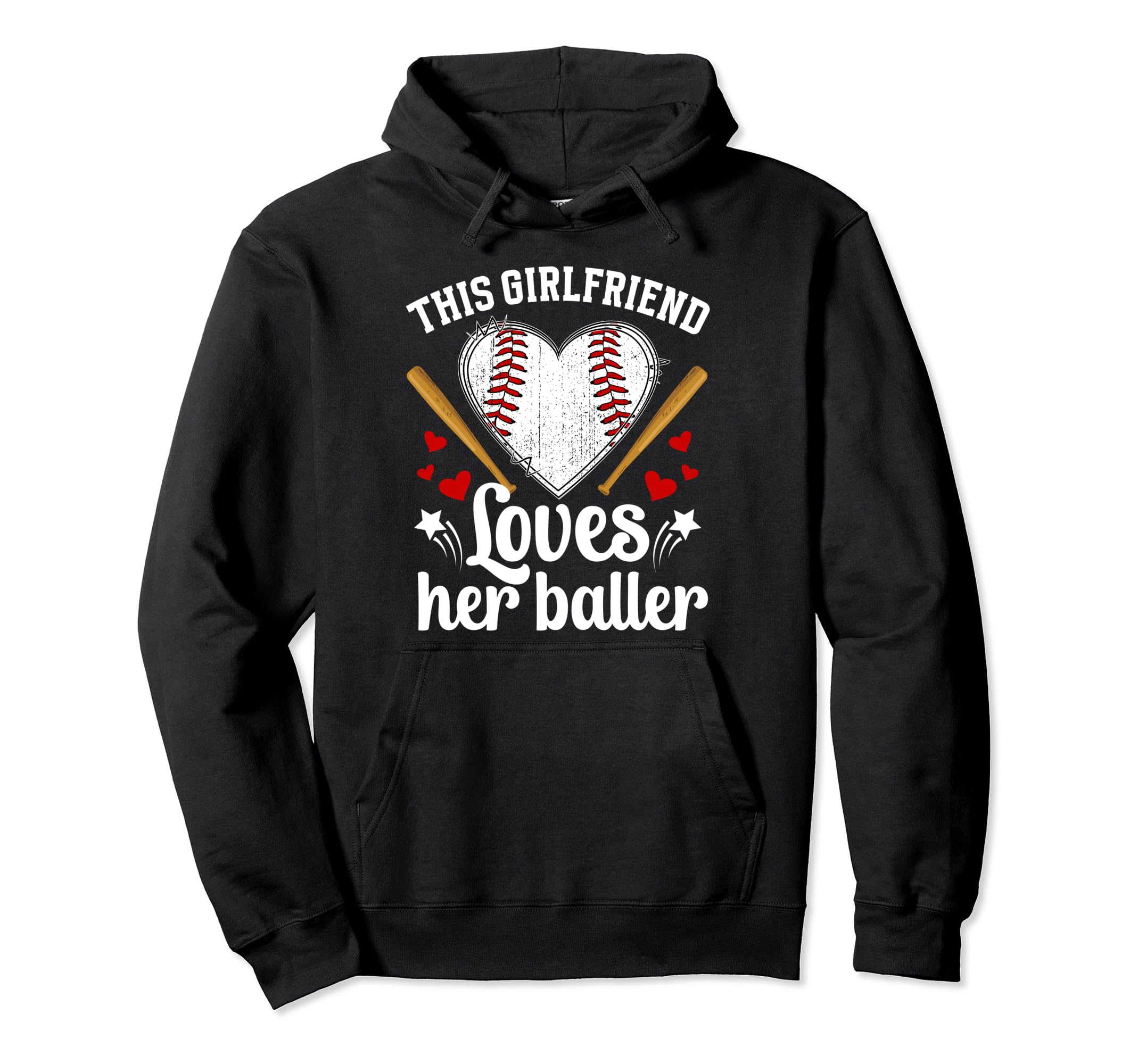 Baseball Girlfriend Proud Girlfriend Hoodie - Unique Graphic for Adults - T-Shirt, Sweatshirt, Hoodie