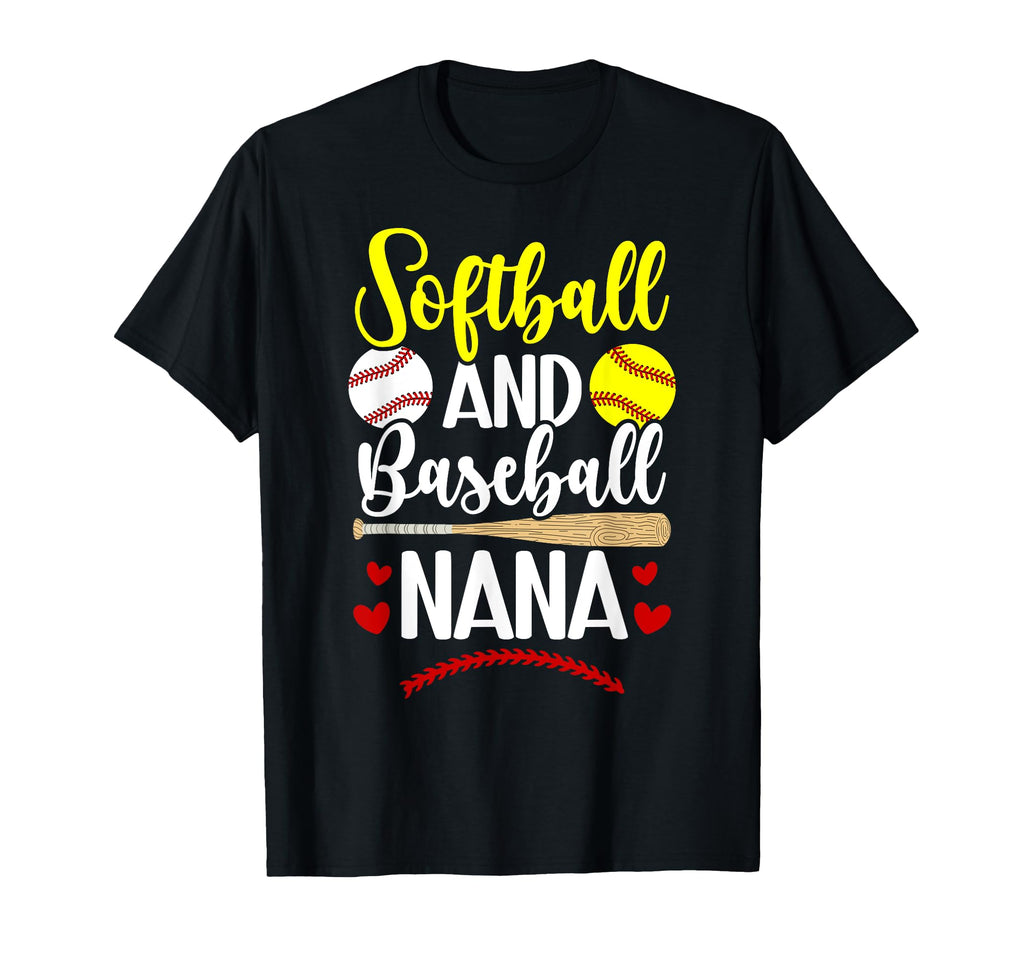 Softball And Baseball Nana Baseball T-Shirt - Streetwear Style Men Women - T-Shirt, Sweatshirt, Hoodie