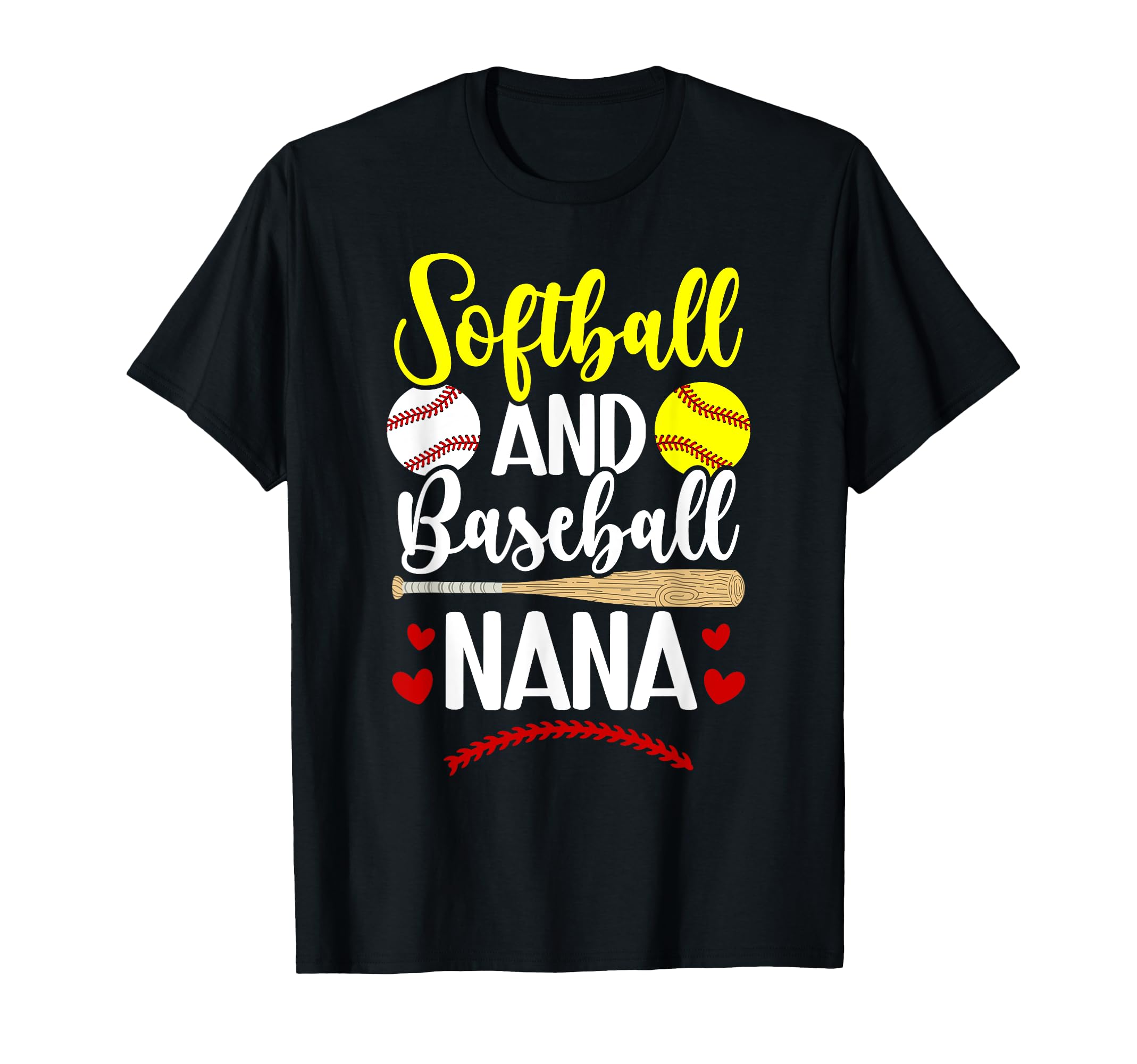 Softball And Baseball Nana Baseball T-Shirt - Streetwear Style Men Women - T-Shirt, Sweatshirt, Hoodie