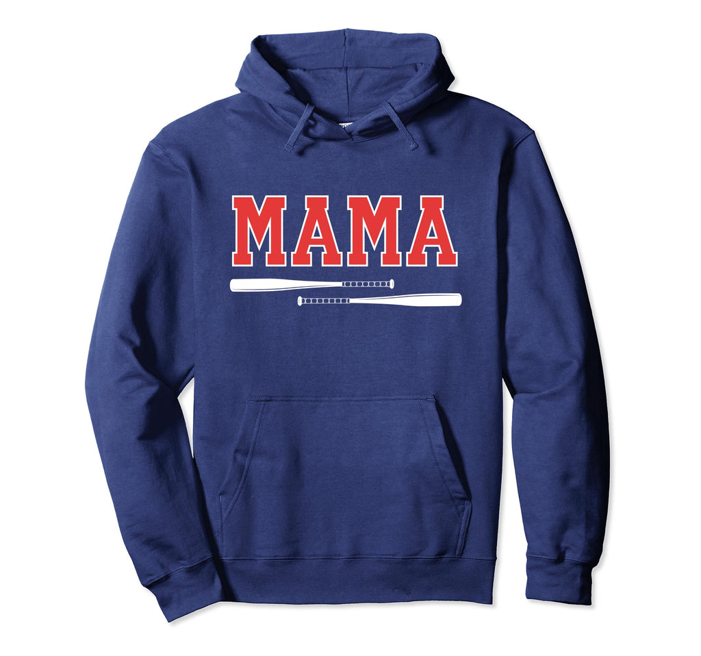 Baseball Mama Mom Son Games Hoodie - Graphic Print for Adults - T-Shirt, Sweatshirt, Hoodie