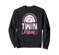 Twin Mom Love Heart Bohemian Sweatshirt - Casual Everyday Wear Men Women - T-Shirt, Sweatshirt, Hoodie