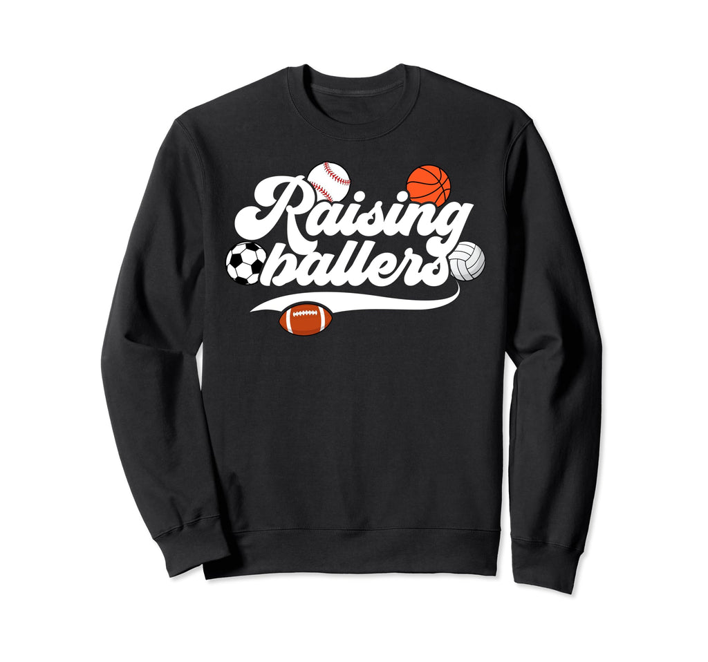 Raising Ballers Sports Mom Sports Sweatshirt - Minimalist Print Unisex - T-Shirt, Sweatshirt, Hoodie