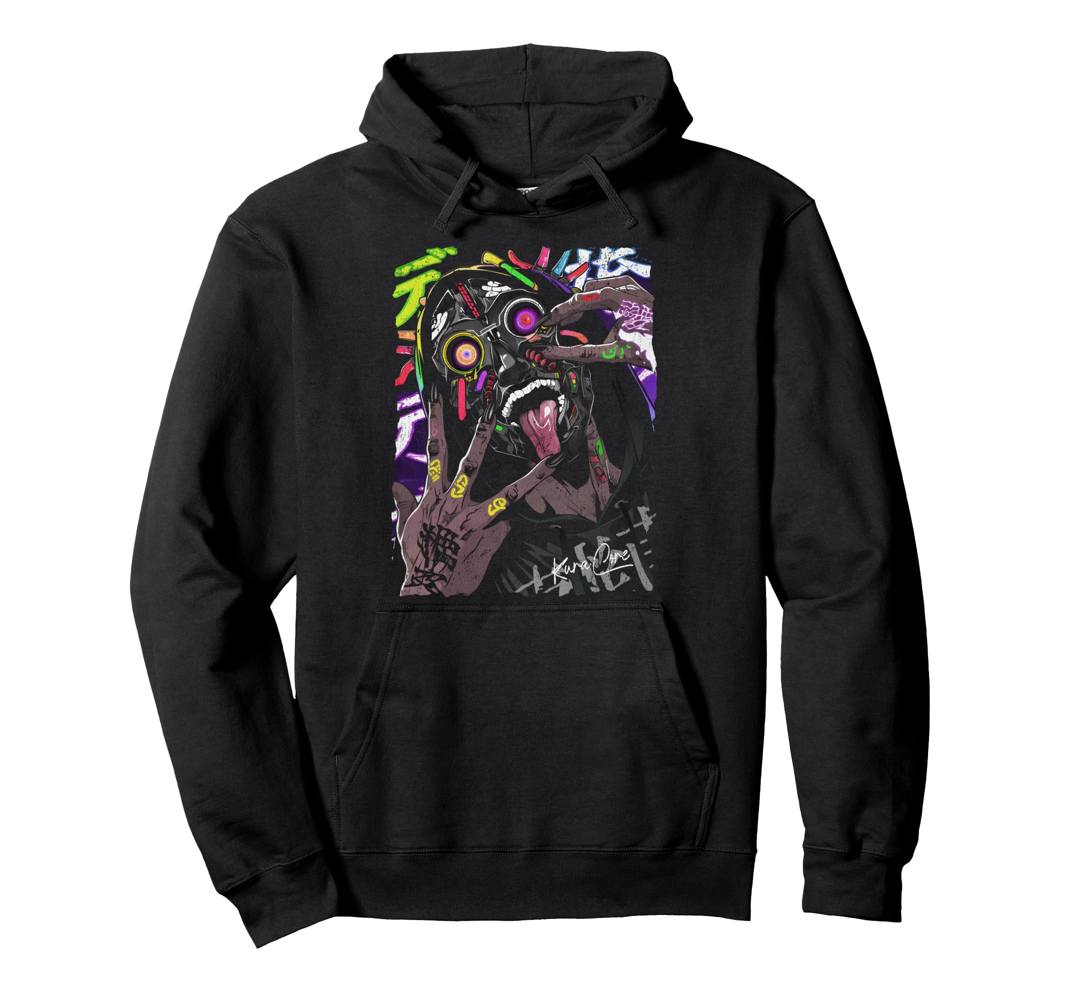Japanese Streetwear Cyberpunk Y2K Hoodie - Fun Novelty Design Unisex - T-Shirt, Sweatshirt, Hoodie