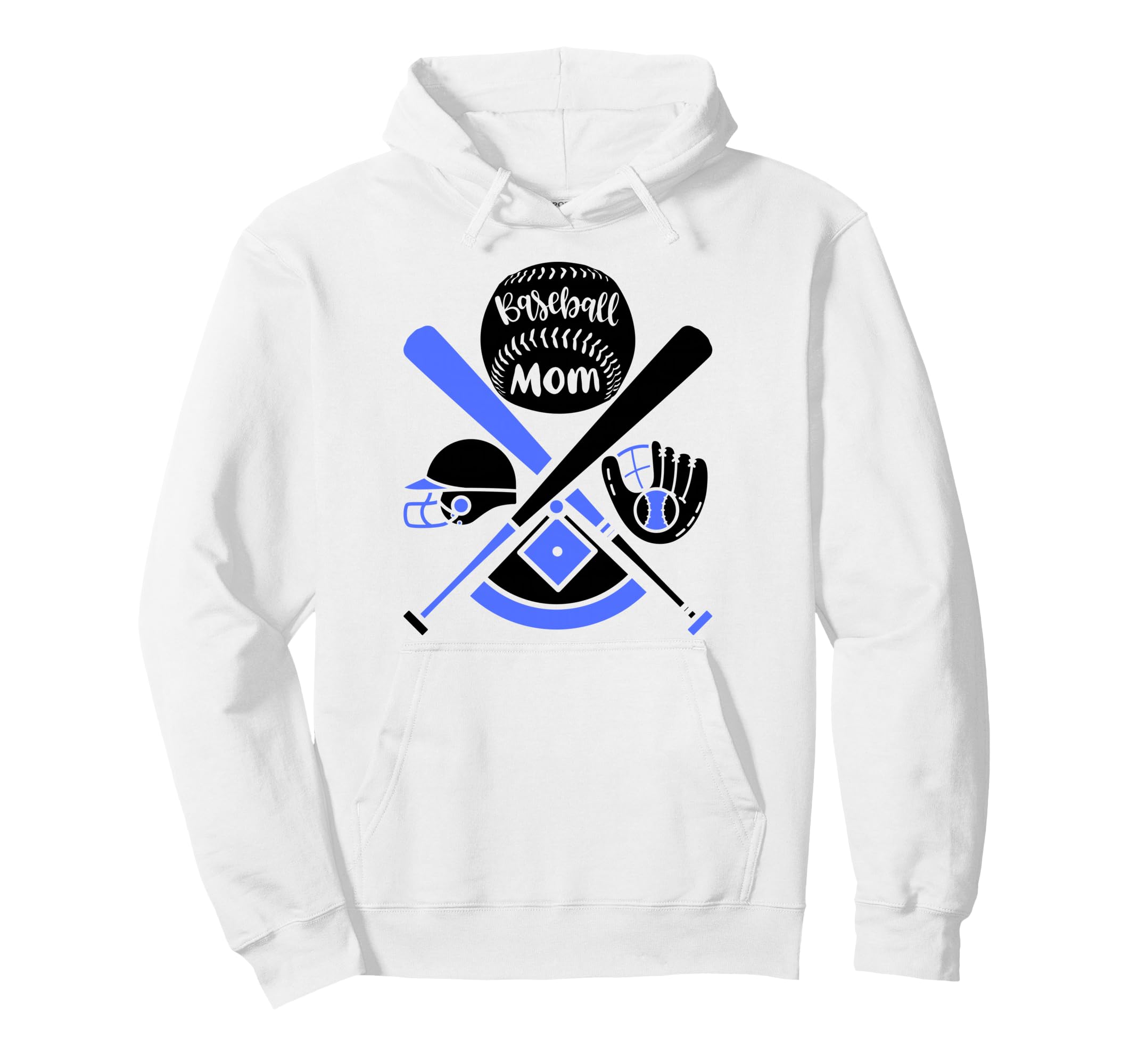 Baseball Mom Sports Mother Mom Sport Hoodie - Unique Graphic for Adults - T-Shirt, Sweatshirt, Hoodie